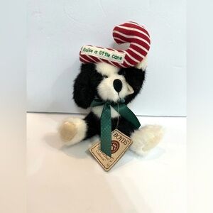 VTG Boyd’s Bears Party Pooch Christmas Dog Candy Cane Holiday Puppy 2004 w/Tags